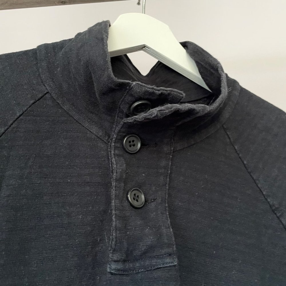 James Perse Standard cotton slub henley size 3